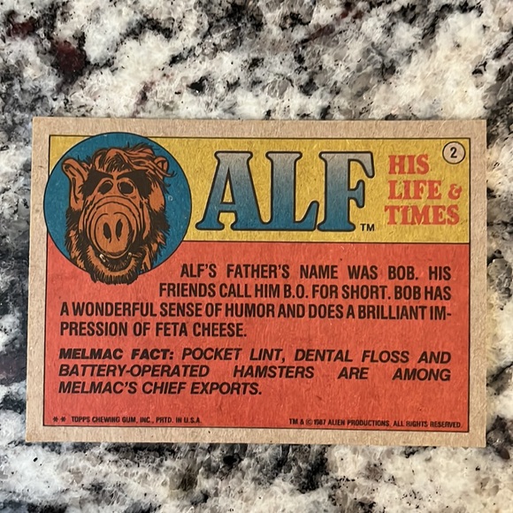 1987 Rare Topps ALF cards in good condition. - Picture 6 of 7